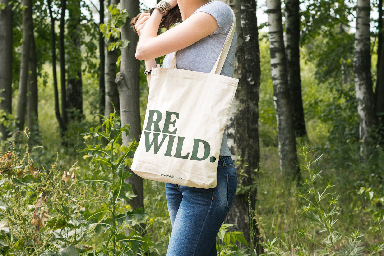 REWILD Tote Bag REWILD Trees for Life Canvass Bag
