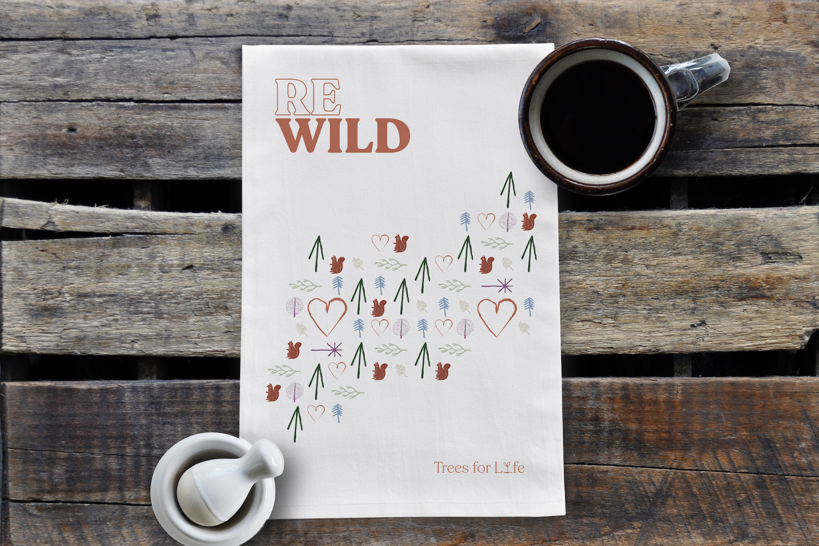 REWILD Tea Towel