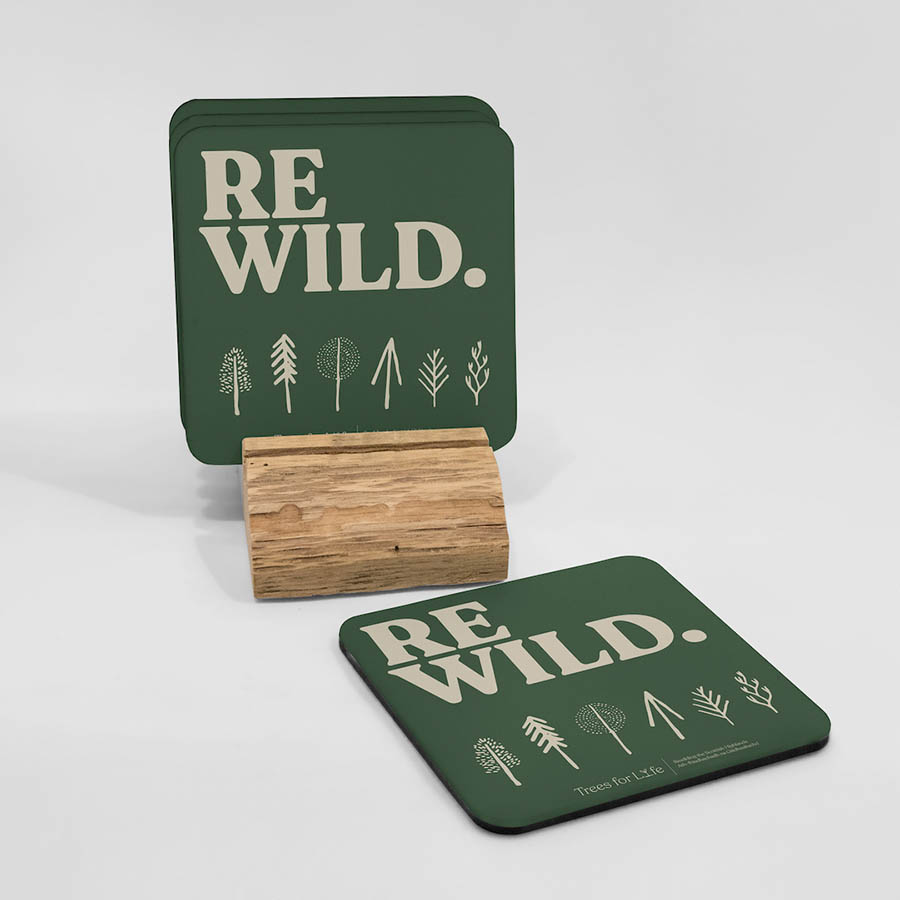 Rewild - Four Pack Hardboard Coasters
