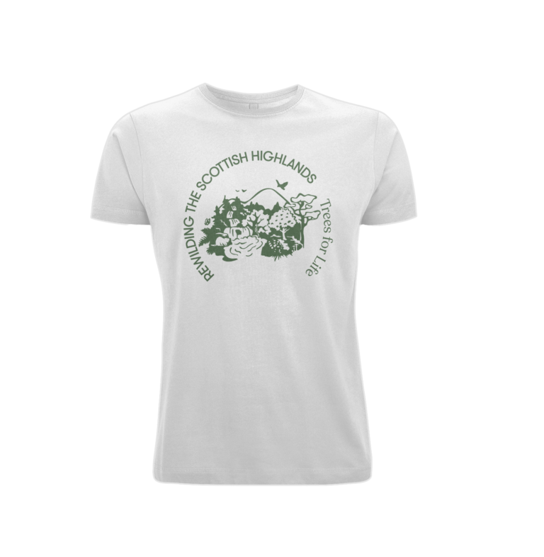 Rewilding design organic cotton unisex t-shirt