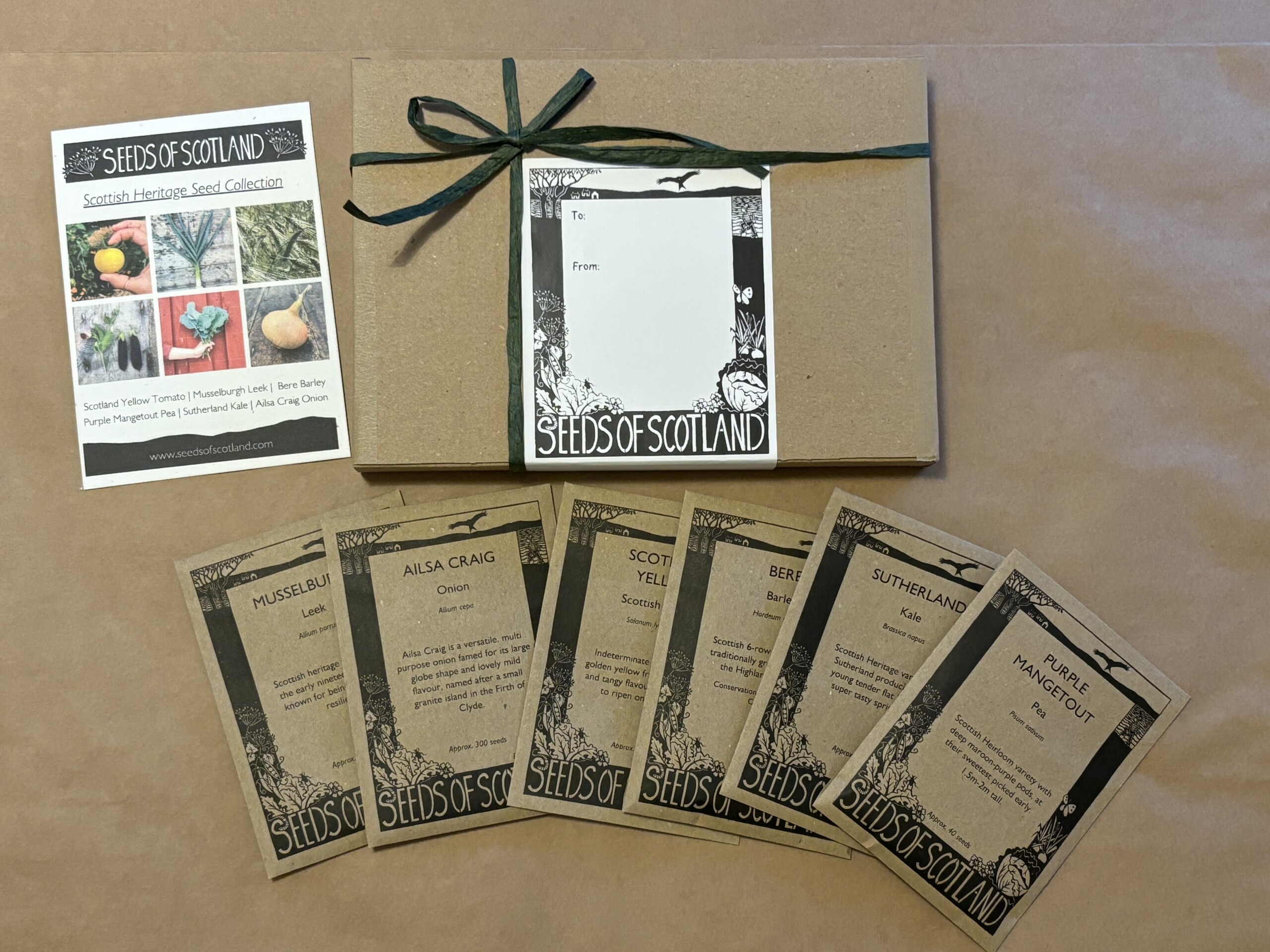 Scottish Vegetable Seed Gift Box - UK Exclusive