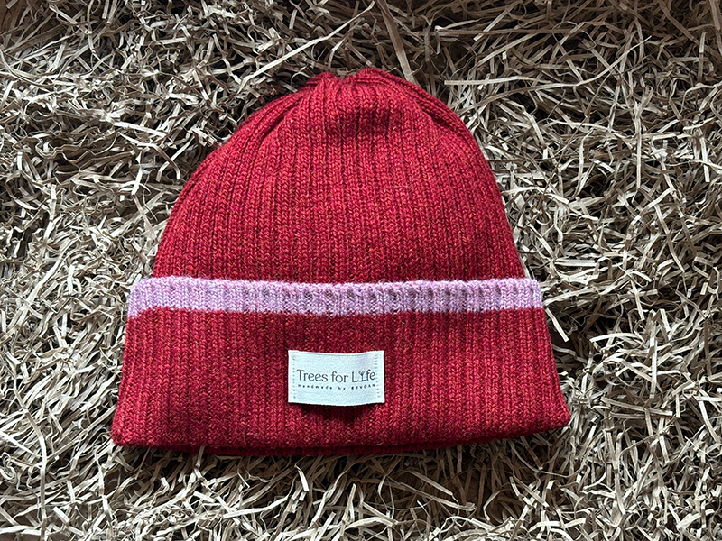 100% Lambs Wool Beanie Hat - Rowan and Heather