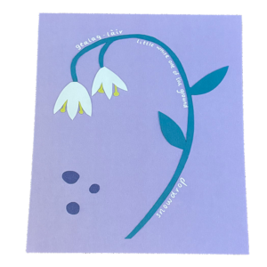 Snow drop art print