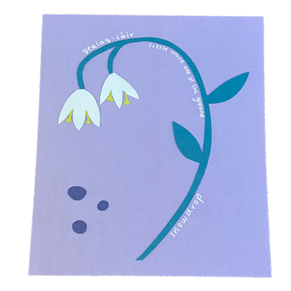 Snow drop art print