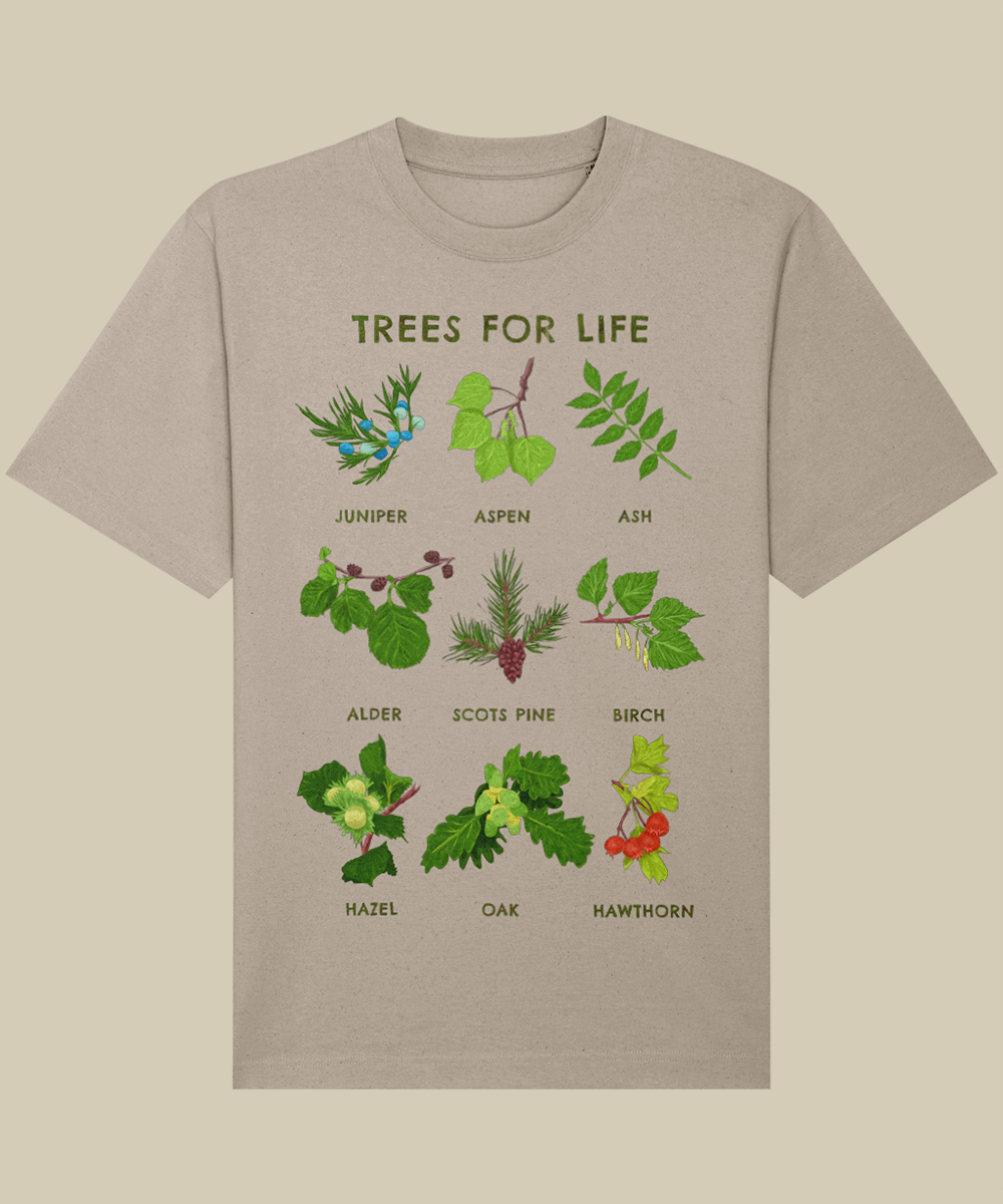 Tree for Life Tee - natural raw