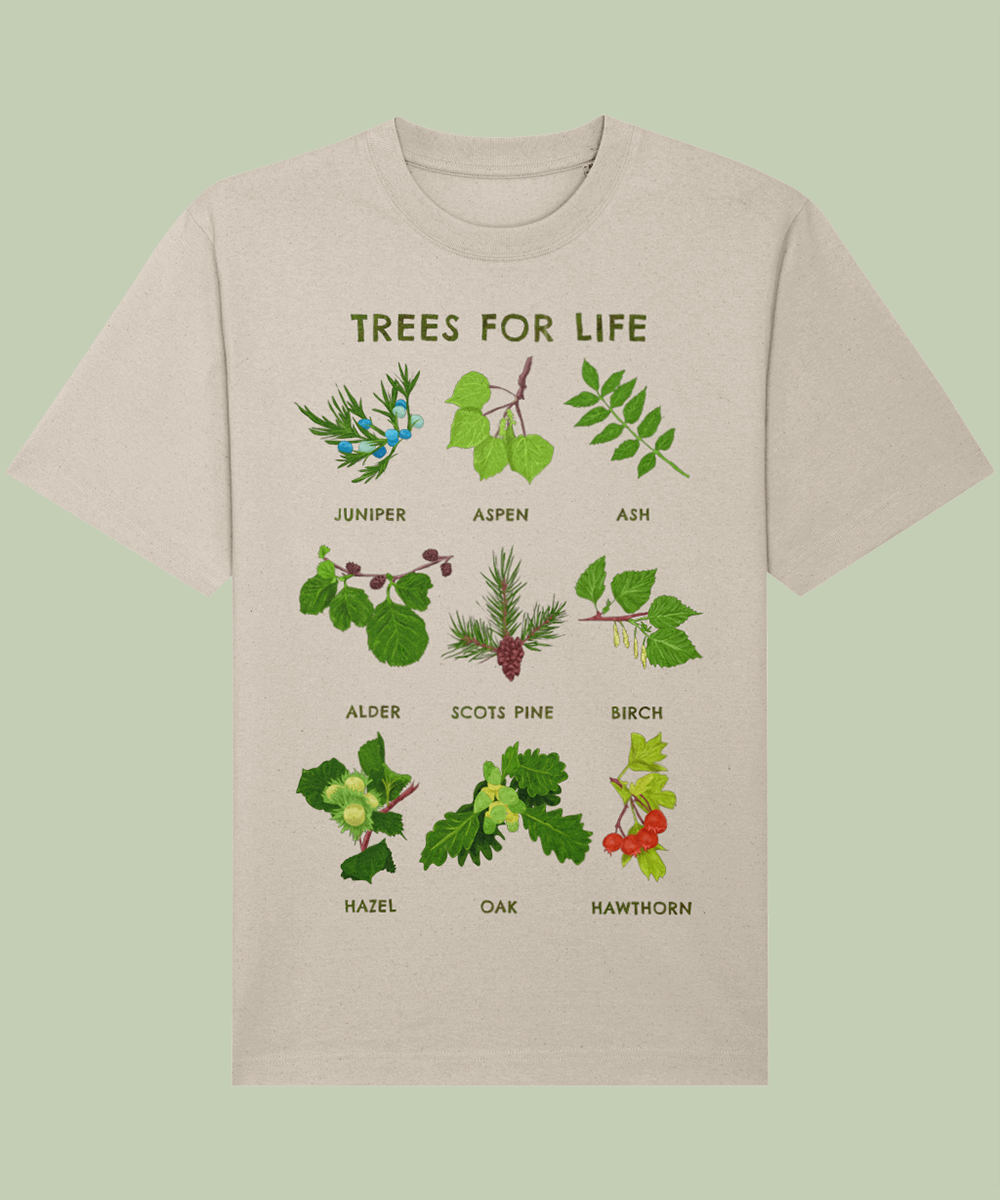 Trees for Life Tee - Natural Raw