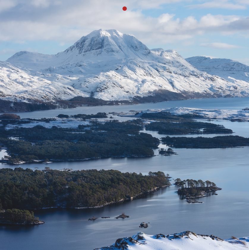 Scottish Highlands in February.